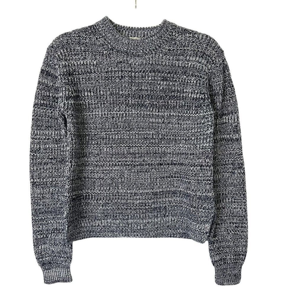 Malene Birger Hanso Sweater Womens Size XS Gray Navy Crew‎ Neck